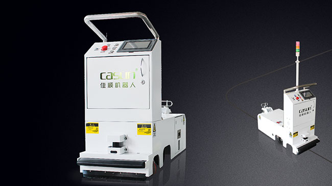L datilografa o veículo guiado automático, veículo de reboque do AGV para a indústria alimentar